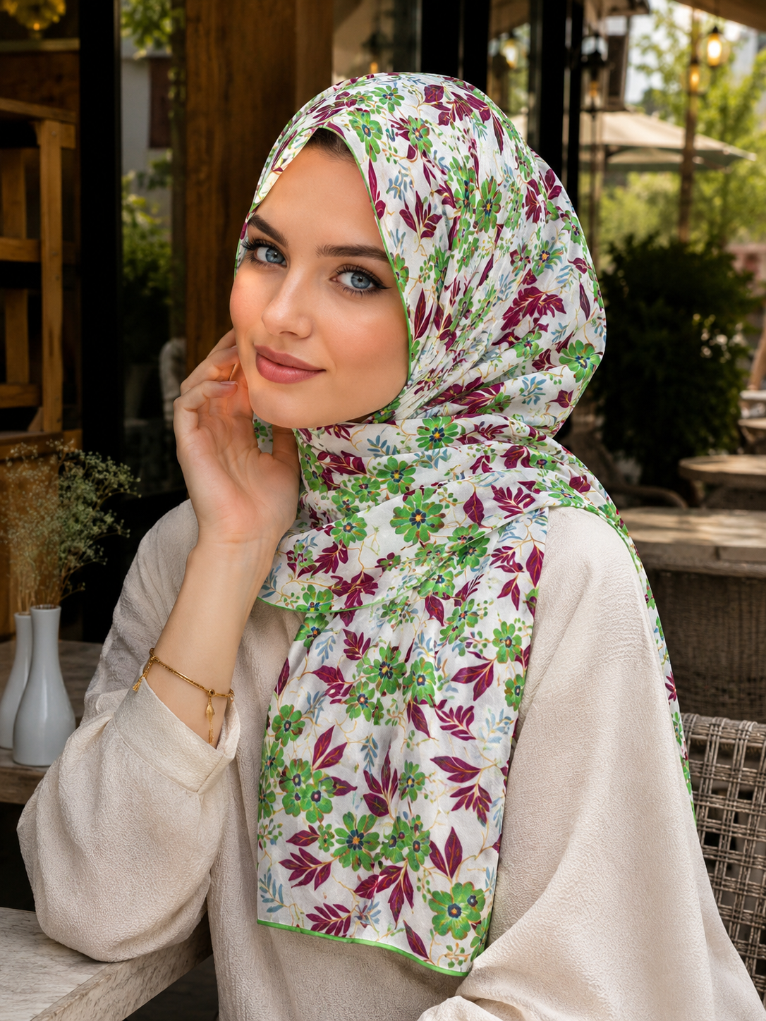 SOFT PAMUK EŞARP DESEN 8