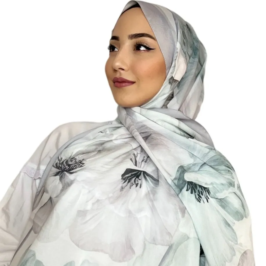 ROSLEY SCARF - FRANSIZ İPEĞİ LALE DESEN