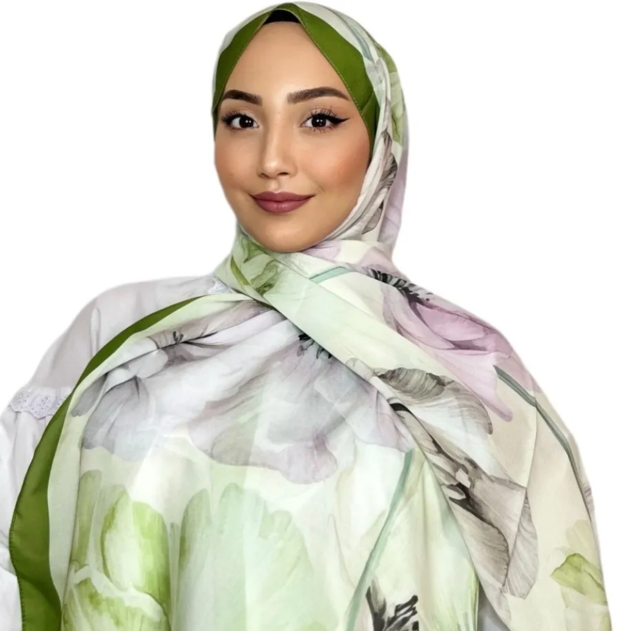 ROSLEY SCARF - FRANSIZ İPEĞİ LALE DESEN