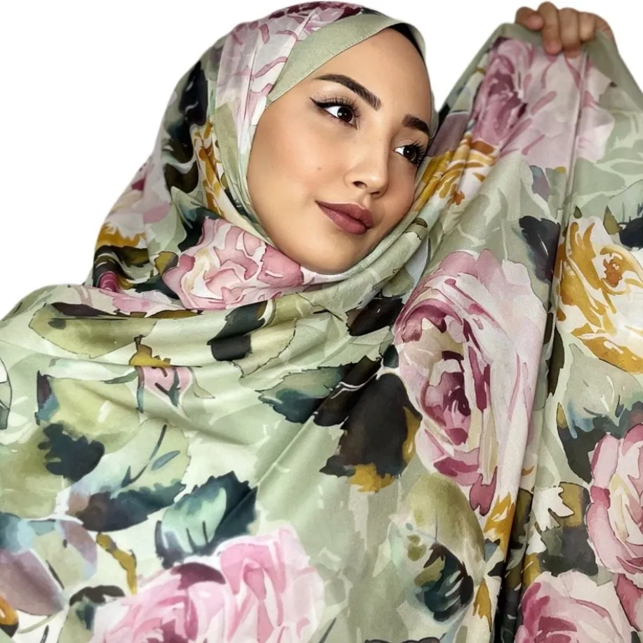 ROSLEY SCARF - FRANSIZ İPEĞİ GÜL DESEN