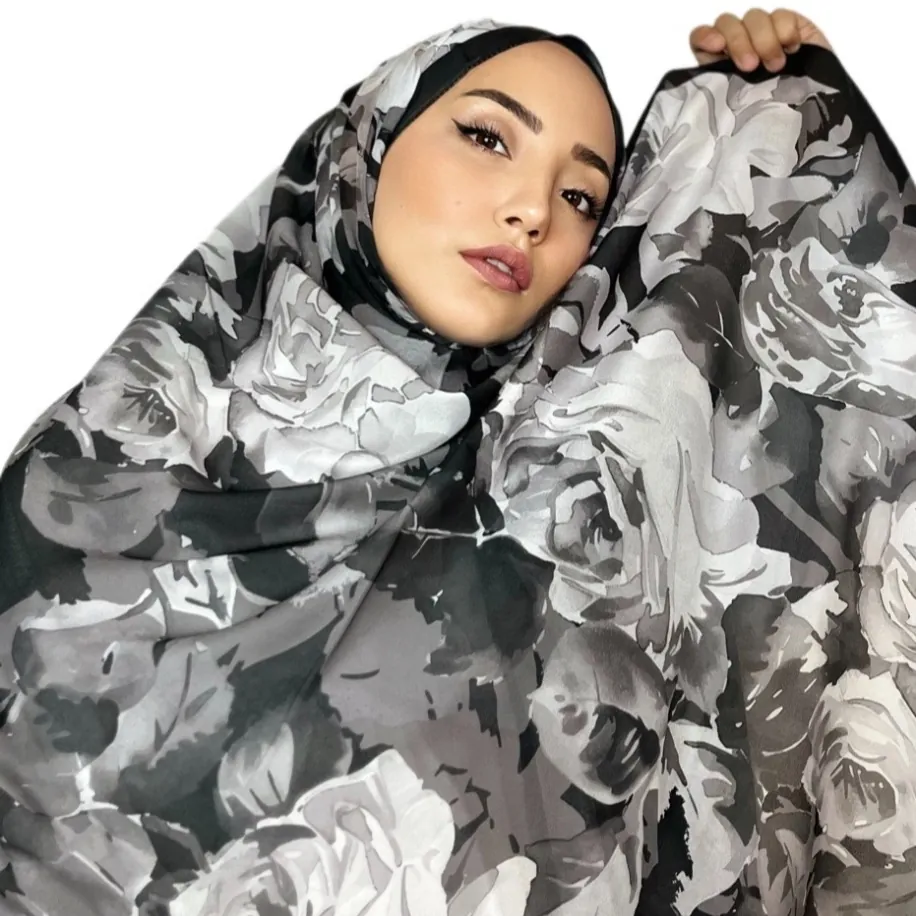 ROSLEY SCARF - FRANSIZ İPEĞİ GÜL DESEN