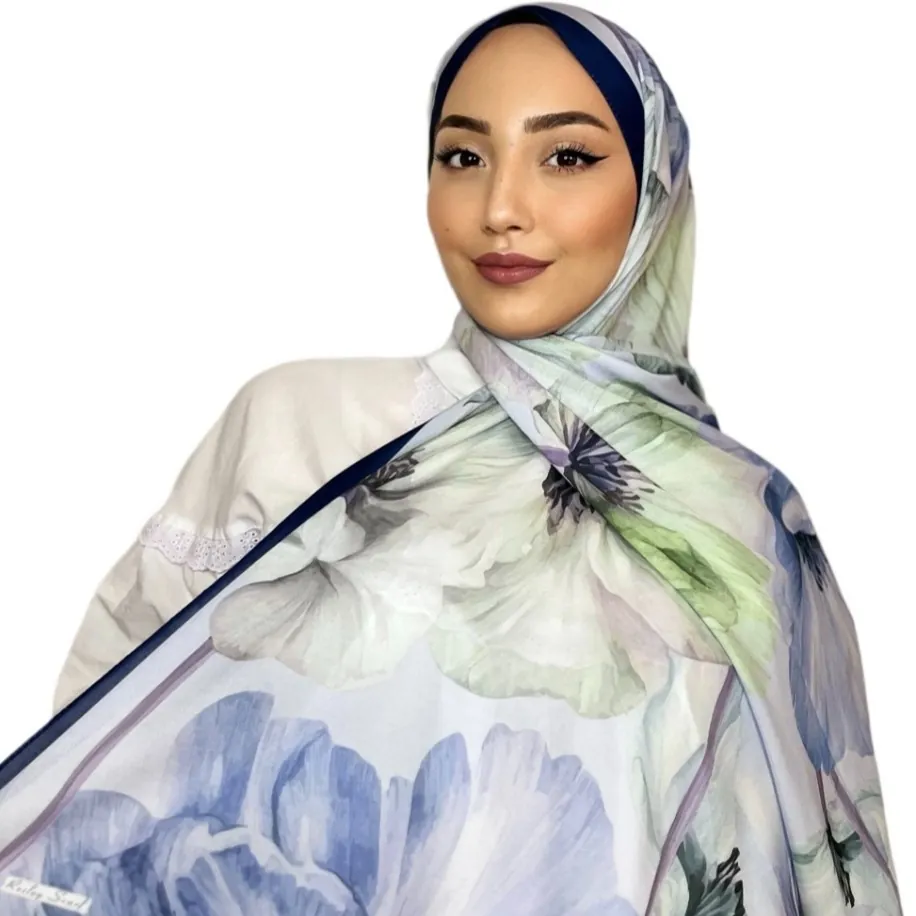 ROSLEY SCARF - FRANSIZ İPEĞİ LALE DESEN