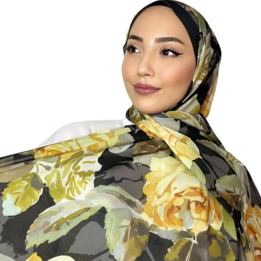 ROSLEY SCARF - FRANSIZ İPEĞİ GÜL DESEN