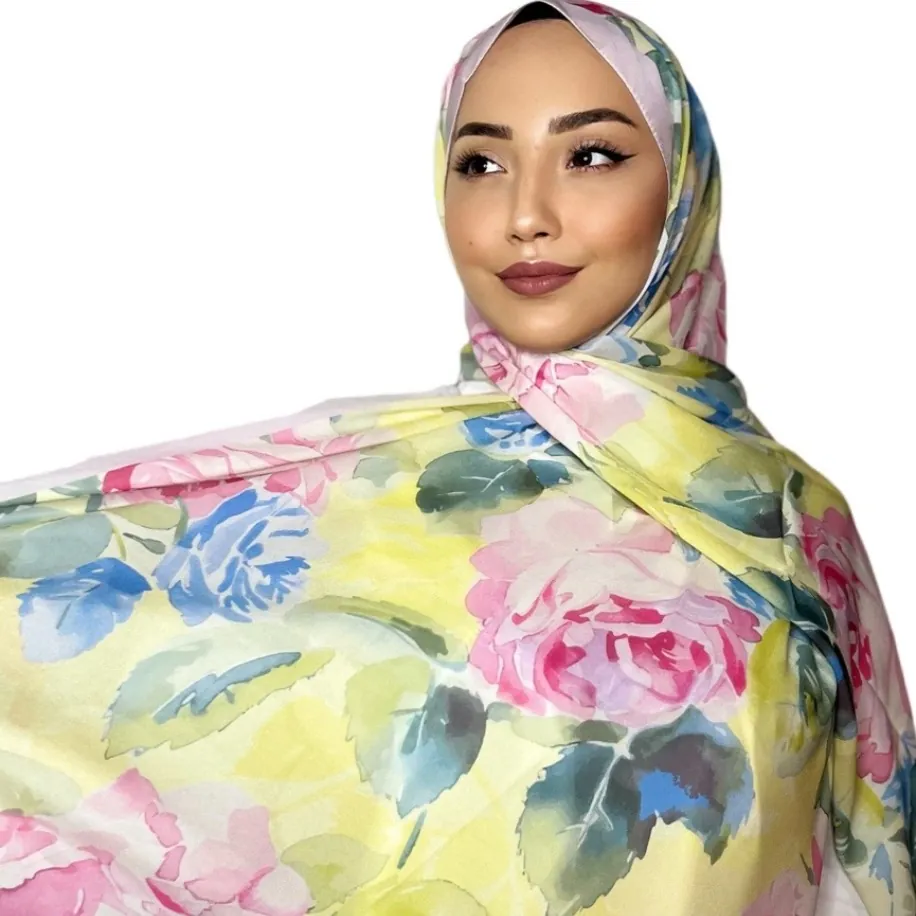 ROSLEY SCARF - FRANSIZ İPEĞİ GÜL DESEN