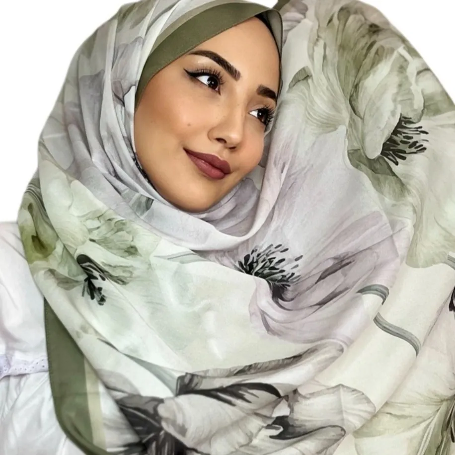ROSLEY SCARF - FRANSIZ İPEĞİ LALE DESEN