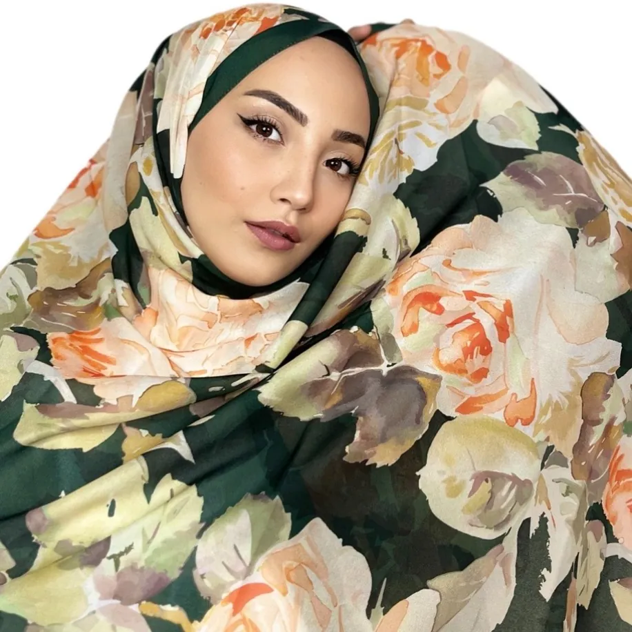 ROSLEY SCARF - FRANSIZ İPEĞİ GÜL DESEN