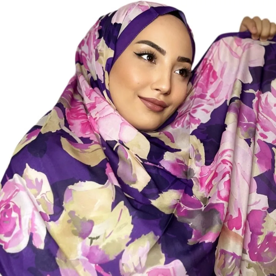 ROSLEY SCARF - FRANSIZ İPEĞİ GÜL DESEN