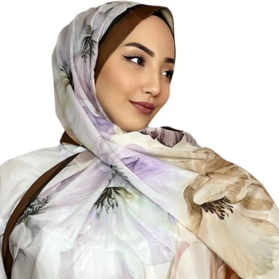 ROSLEY SCARF - FRANSIZ İPEĞİ LALE DESEN