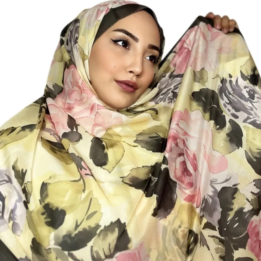ROSLEY SCARF - FRANSIZ İPEĞİ GÜL DESEN