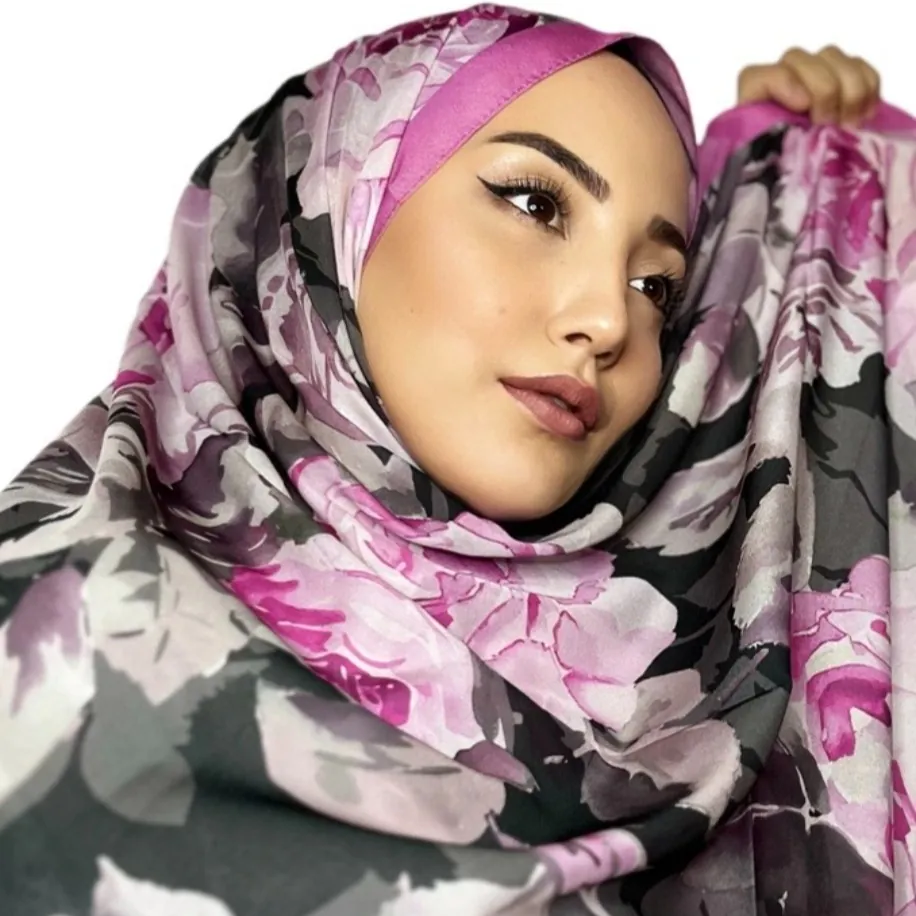 ROSLEY SCARF - FRANSIZ İPEĞİ GÜL DESEN